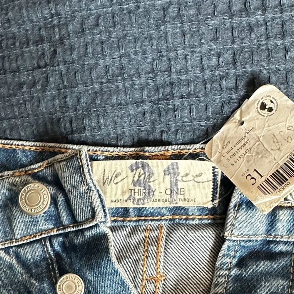 Free People Light Blue Distressed Boyfriend Jeans - Picture 7 of 13